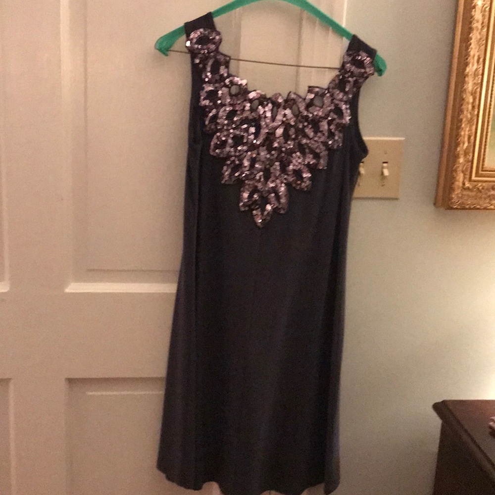 Plum cocktail dress